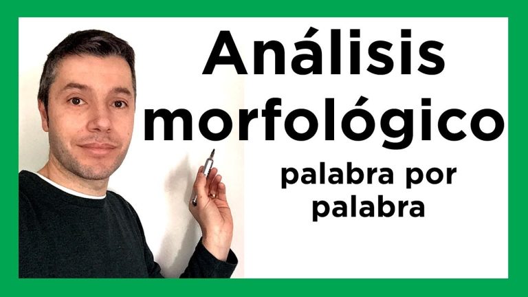 Análisis morfológico: Teoría, práctica y descarga gratuita en PDF