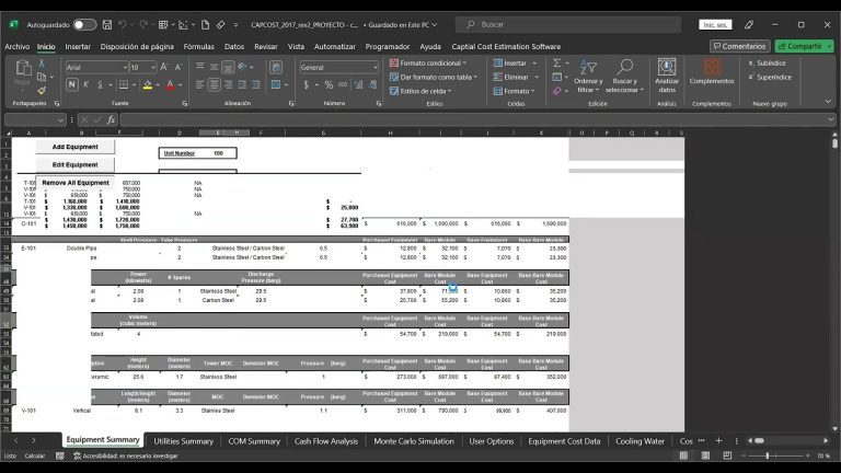 Descarga gratuita de Capcost Excel: Simplifica tus cálculos financieros con esta herramienta imprescindible