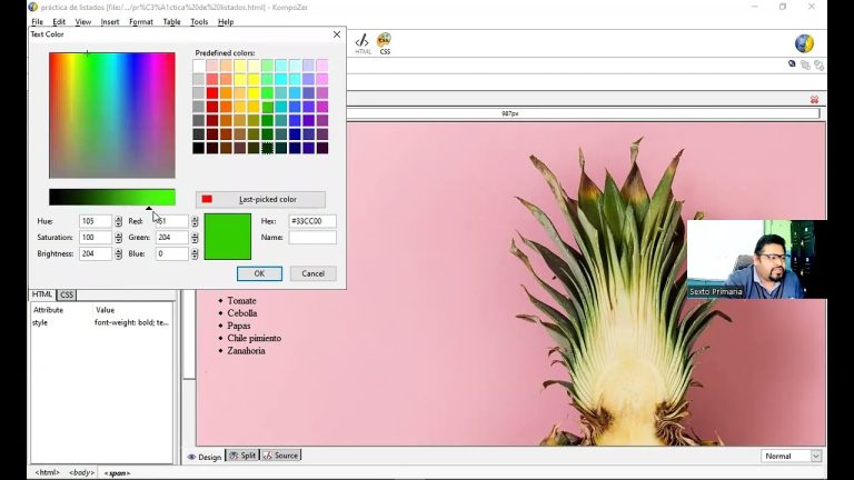 Diseño web fácil: Aprende cómo poner una imagen de fondo en Kompozer