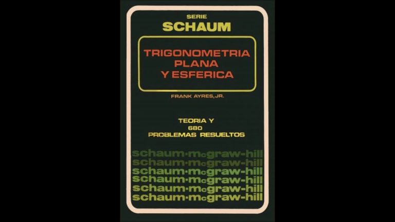 Aprende trigonometría con los ejercicios resueltos de Schaum: La guía definitiva