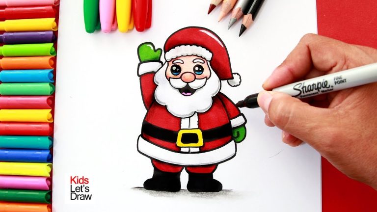 Descubre ideas impresionantes de dibujos de Papá Noel pintados para Navidad