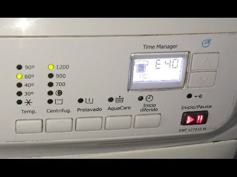 ¿Cómo solucionar el código de error E40 en tu lavadora AEG? Guía paso a paso para reparar tu electrodoméstico