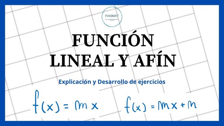 Descubre los mejores ejercicios prácticos para potenciar y comprender la función afin y lineal