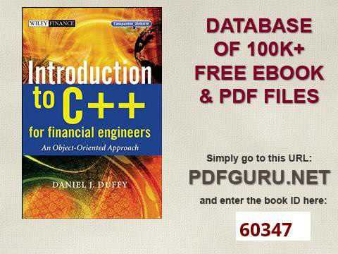 Descarga gratuita: Introducción a C++ para ingenieros financieros en formato PDF