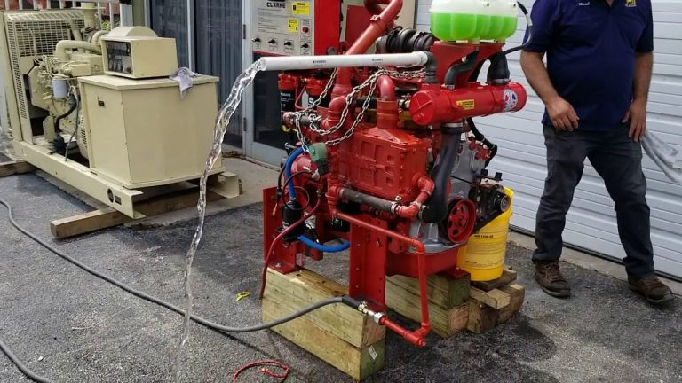 Descubre las ventajas del motor diésel John Deere Fire Pump para tus necesidades de extinción de incendios