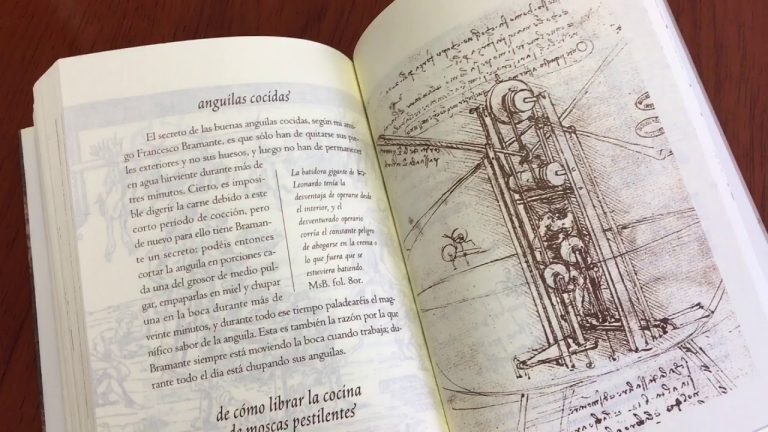 Descarga gratis el libro de recetas de Leonardo Da Vinci en formato PDF
