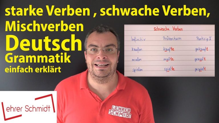 Descubre los mejores ejemplos para utilizar correctamente verbos fuertes: liste starke verben