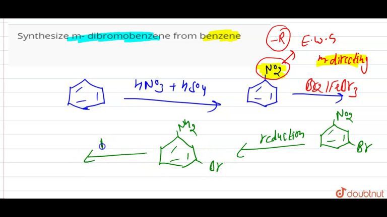 Descubre cómo obtener M dibromobenzene a partir del benzene: Guía paso a paso