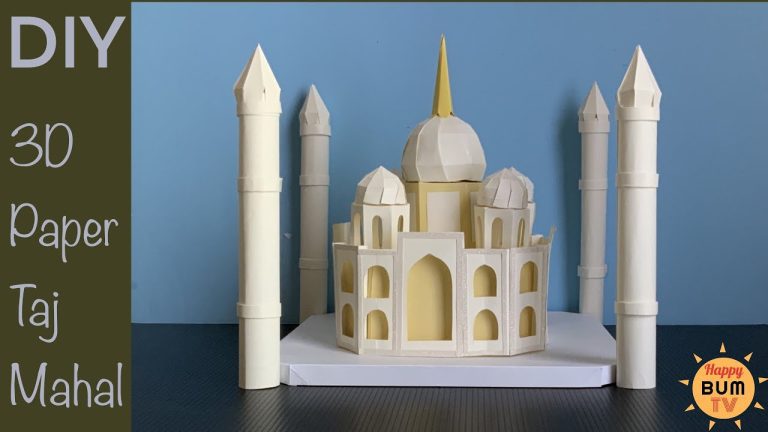 Descubre cómo crear tu propio Taj Mahal con papercraft: una guía paso a paso para amantes de las manualidades