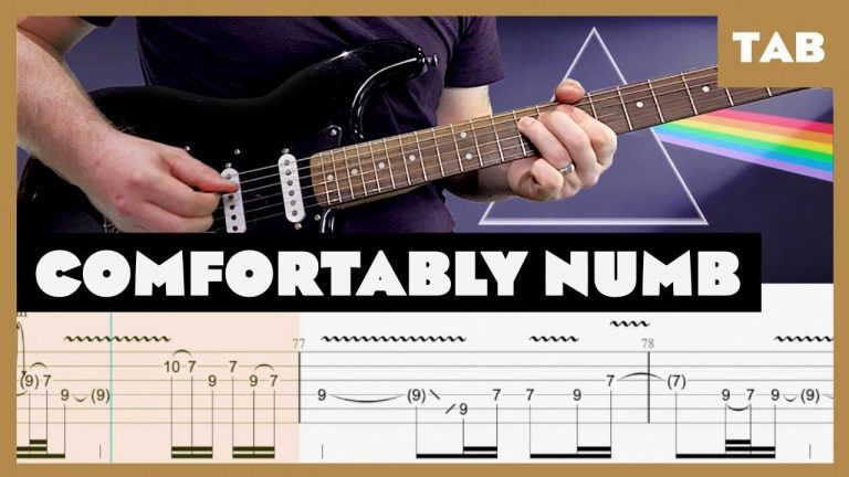 Descubre cómo tocar Comfortably Numb de Pink Floyd con esta tablatura completa