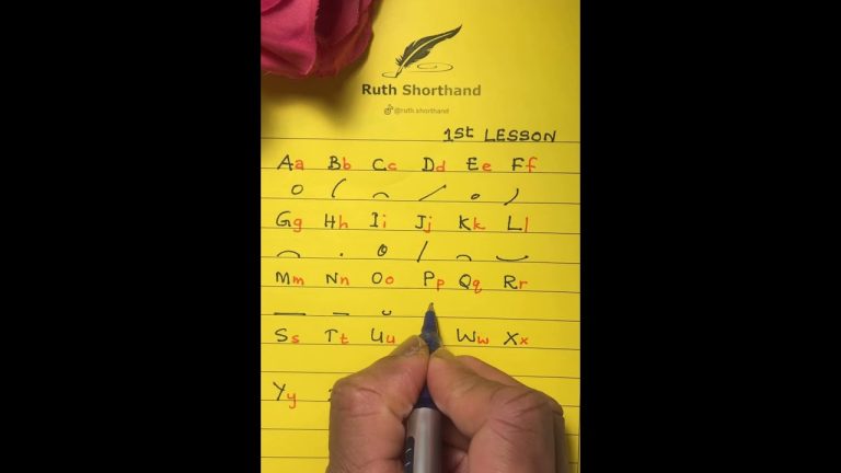 Descubre el fascinante alfabeto de Pitman Shorthand: La guía completa para dominar la escritura rápida