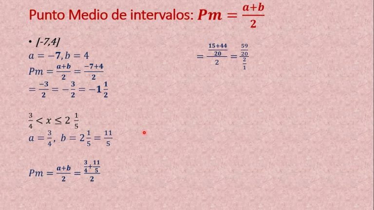 Descubre cómo encontrar el punto medio de un intervalo de forma sencilla