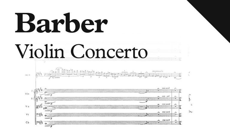 Descubre el fascinante mundo del Concierto para Violín de Samuel Barber en IMSLP: una joya musical que no puedes dejar de escuchar