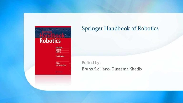 Descarga gratuita del Springer Handbook of Robotics en formato PDF: ¡La guía definitiva para expertos en robótica!