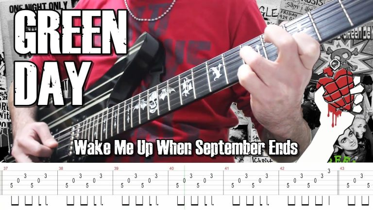 Descubre la mejor tablatura de ‘Wake Me Up When September Ends’ para tocar en guitarra