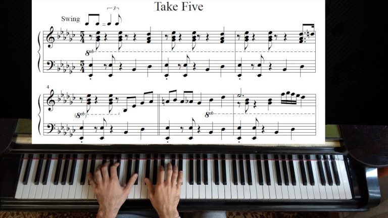 Descarga Gratis la Partitura de Take Five en Piano: Aprende a Tocar esta Clásica Canción con Notas y Acordes