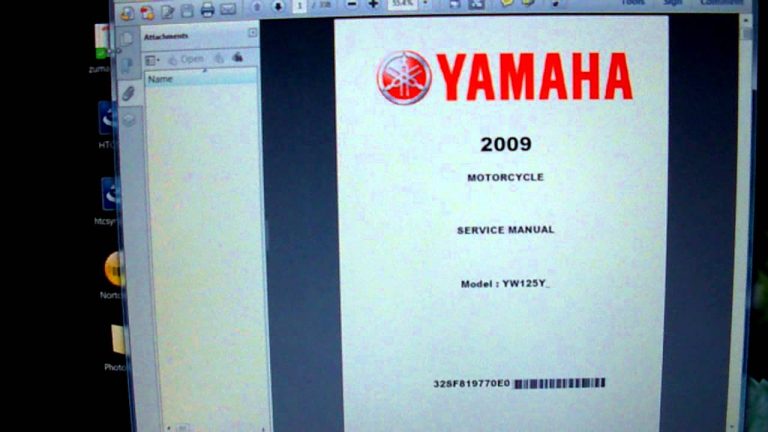 Descarga el manual de servicio en PDF de la Yamaha BWS 125 y mantén tu moto en perfecto estado